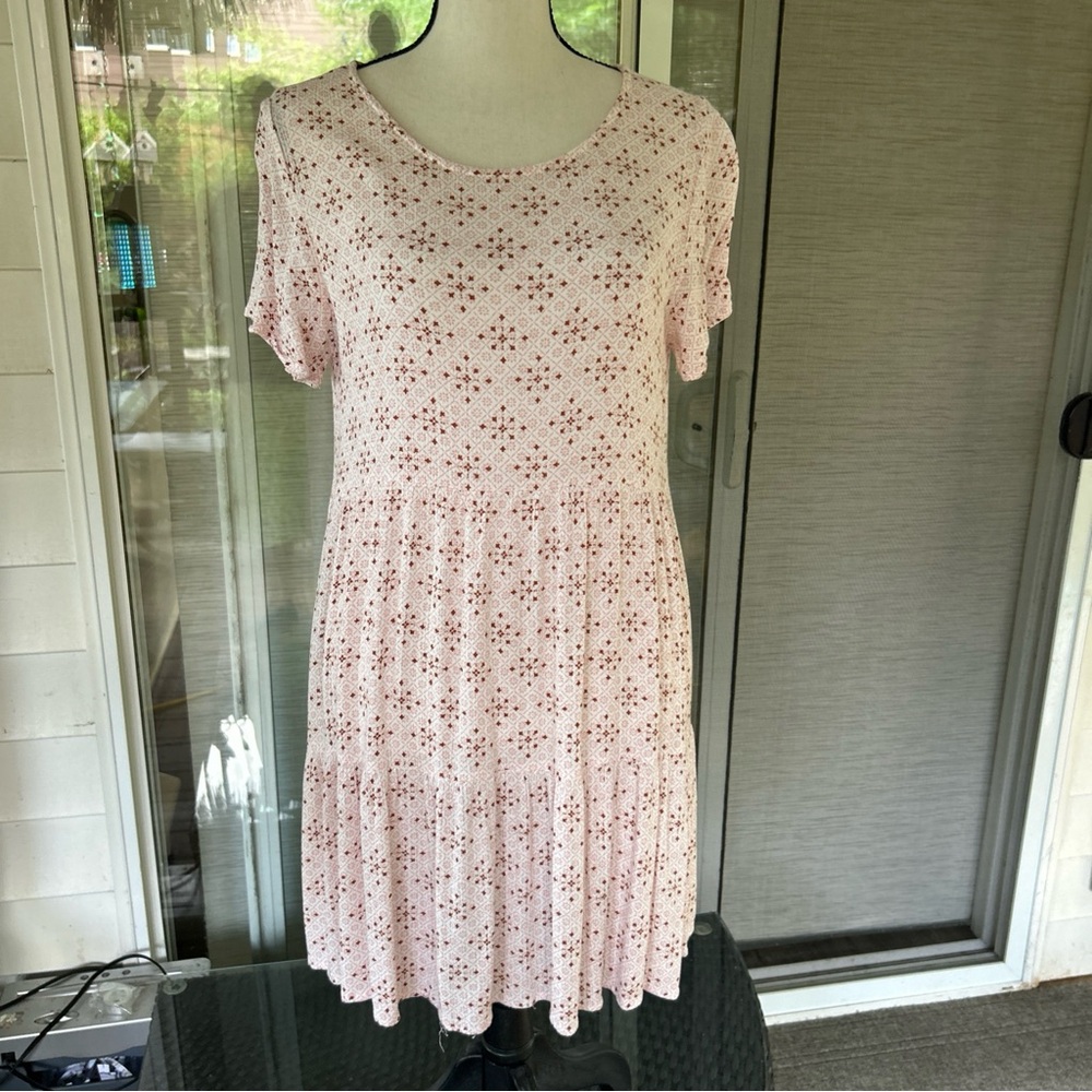 Forever 21 Pink Flutter Sleeve Mini Dress